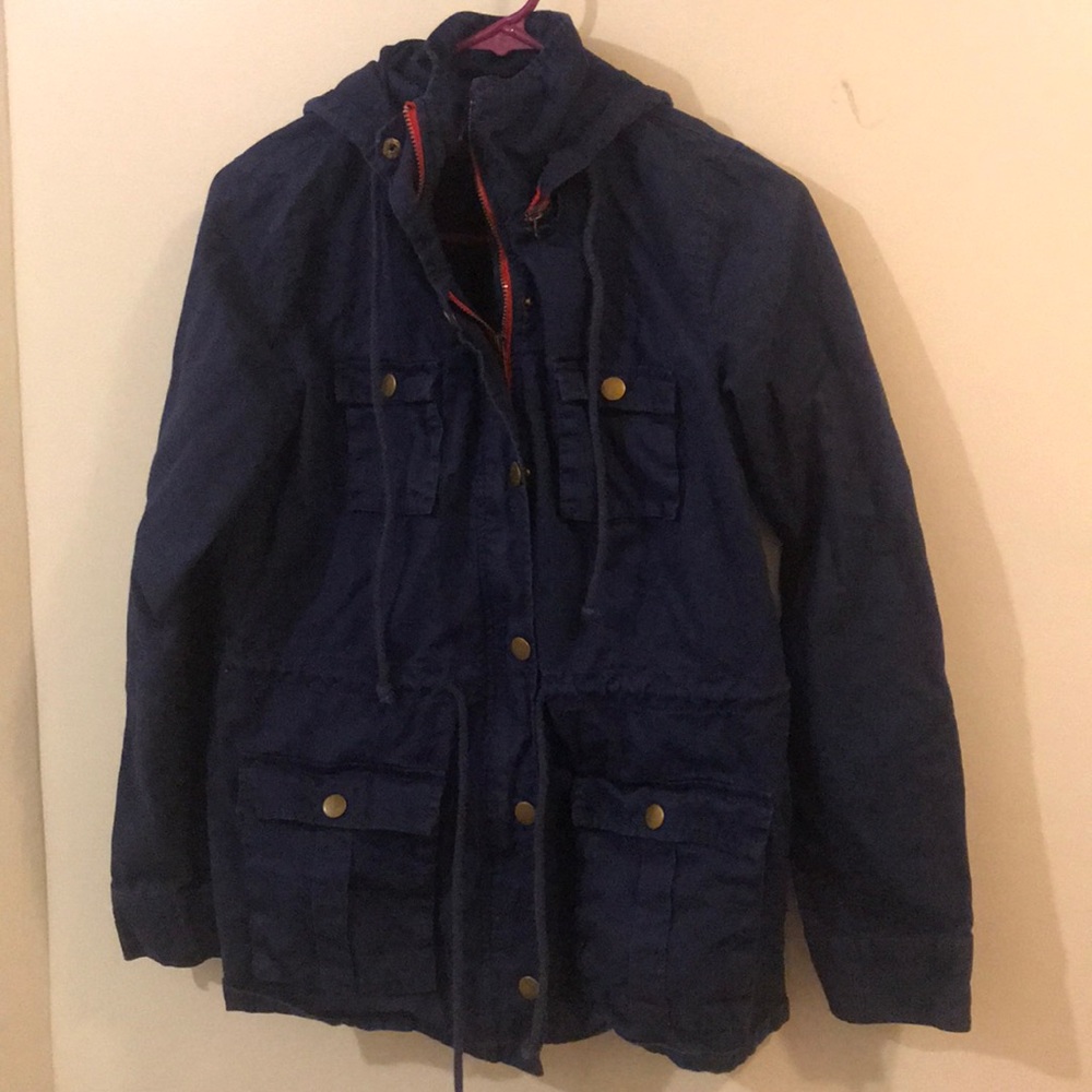 Market & Spruce Navy Cargo Jacket